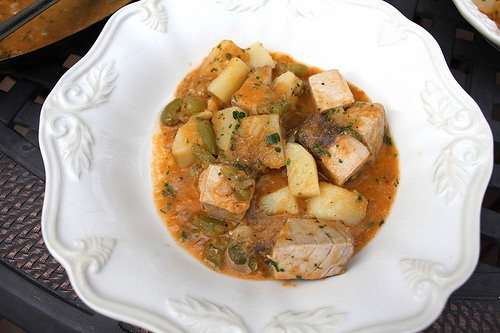 Marmitako - classic Basque tuna and potato stew
